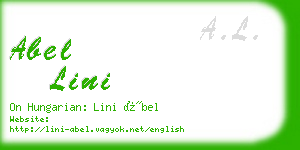 abel lini business card